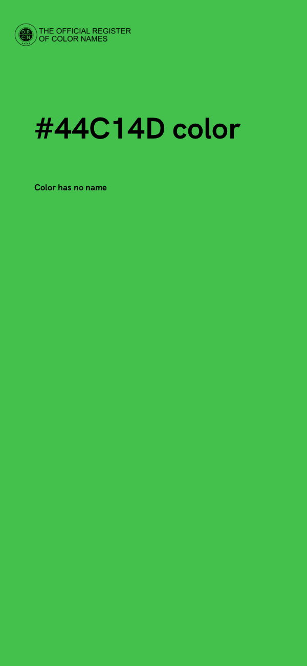 #44C14D color image