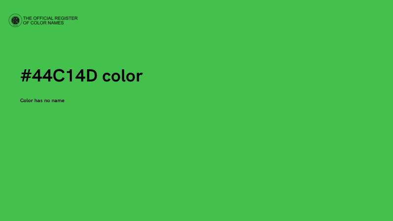 #44C14D color image