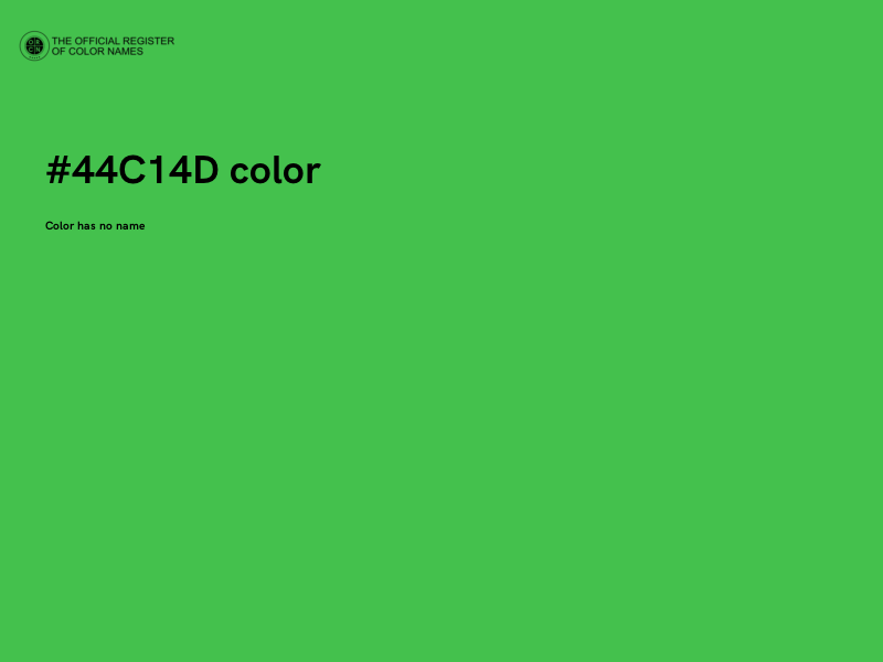 #44C14D color image