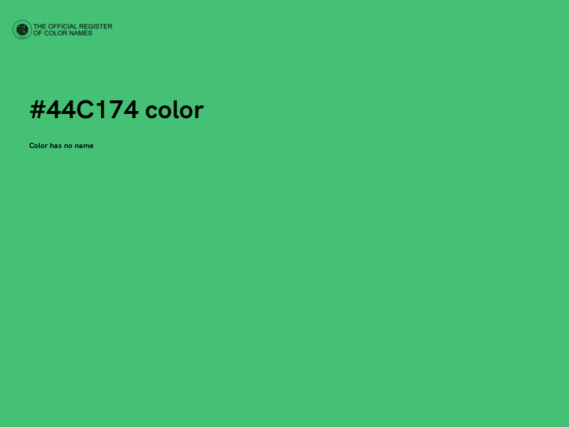 #44C174 color image