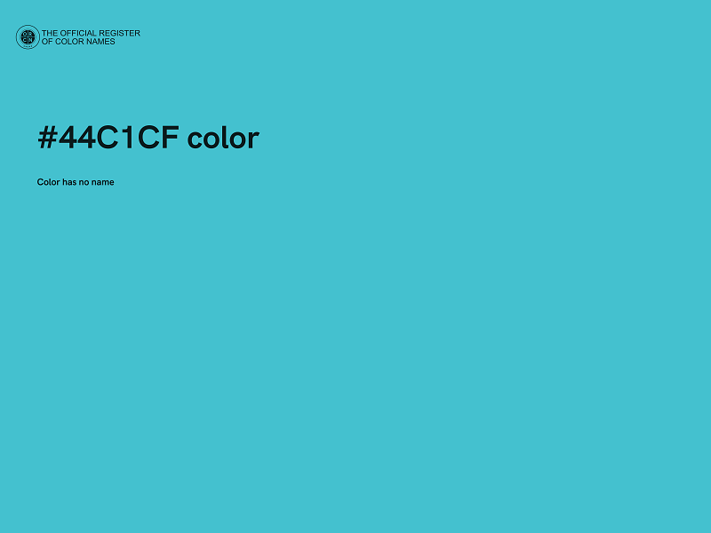 #44C1CF color image