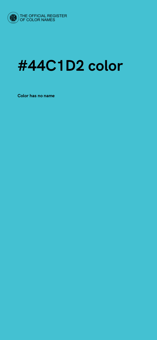 #44C1D2 color image