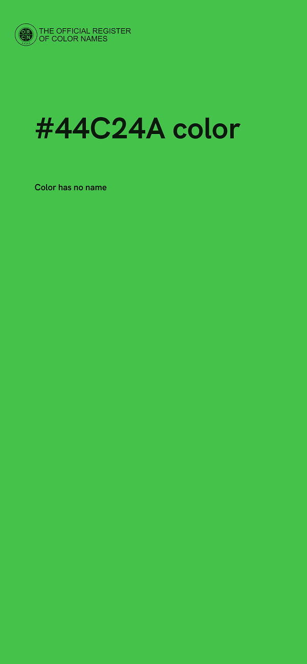 #44C24A color image