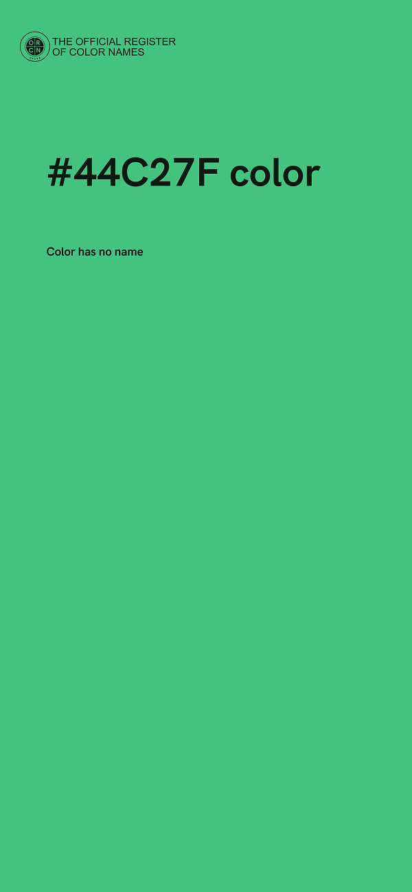 #44C27F color image