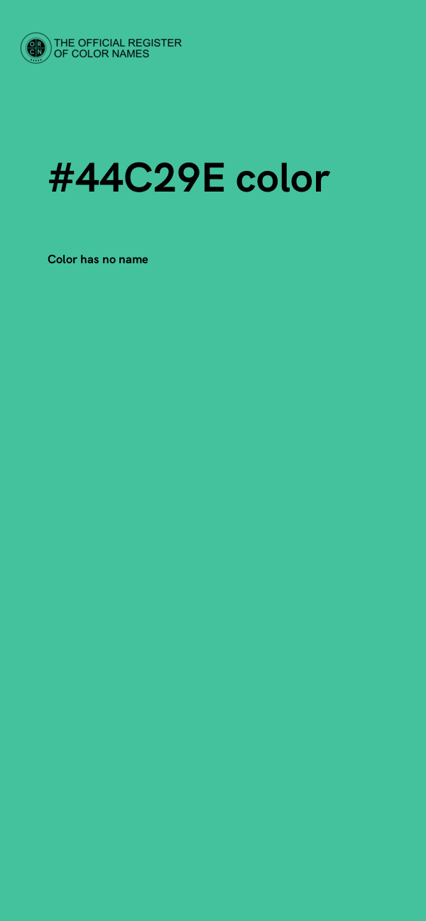 #44C29E color image