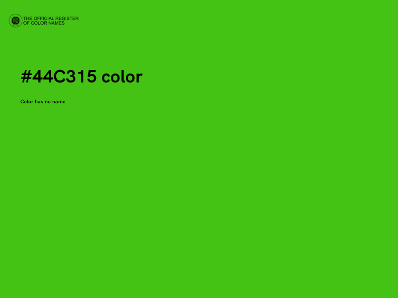 #44C315 color image