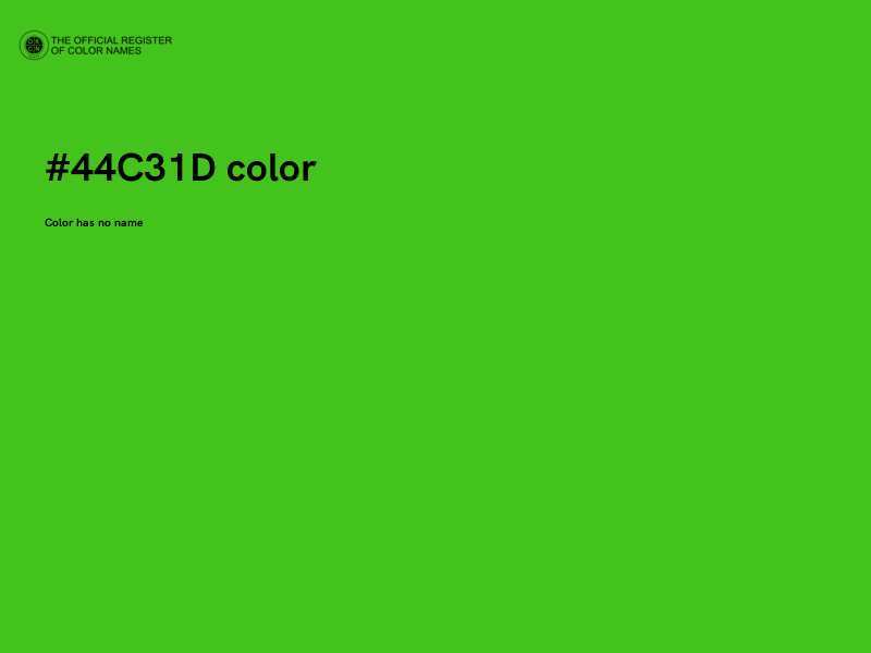 #44C31D color image