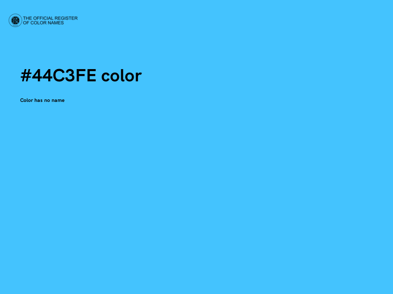 #44C3FE color image