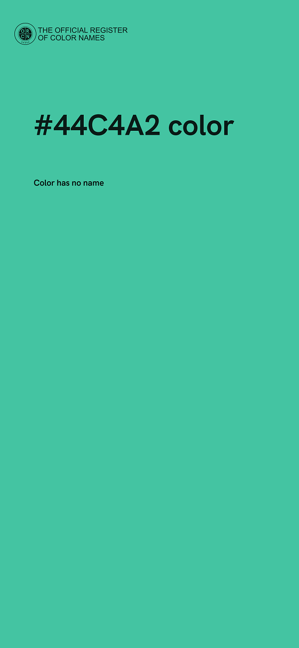 #44C4A2 color image