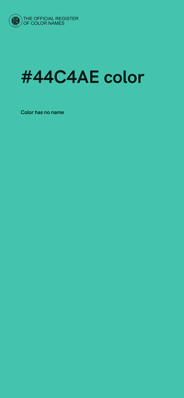 #44C4AE color image