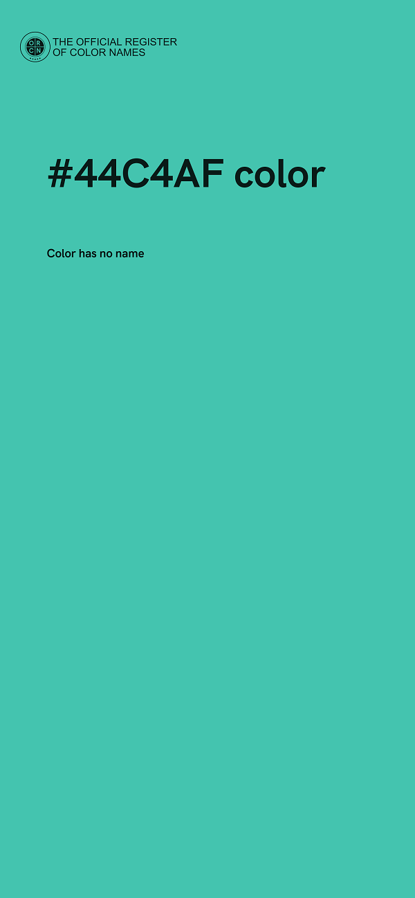 #44C4AF color image