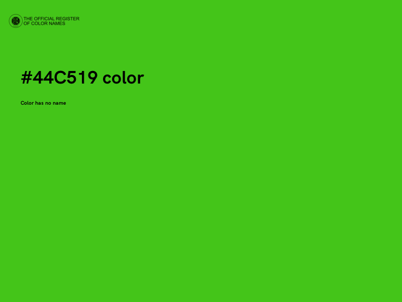 #44C519 color image