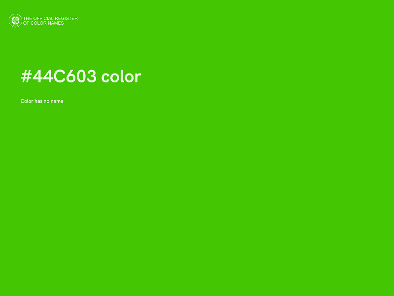 #44C603 color image