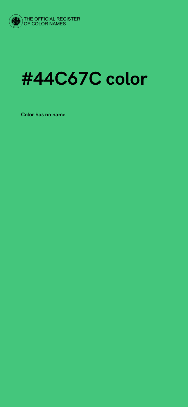 #44C67C color image