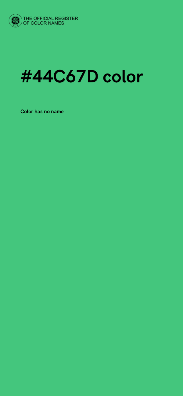 #44C67D color image