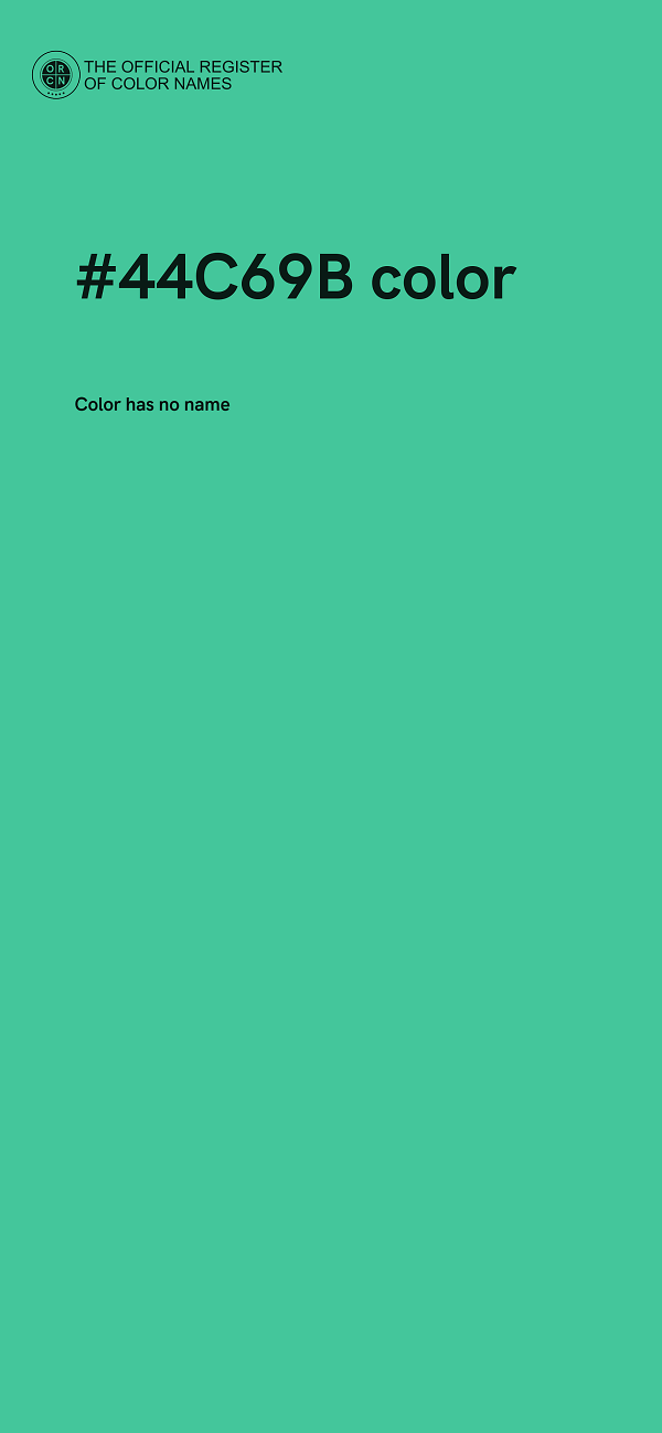 #44C69B color image