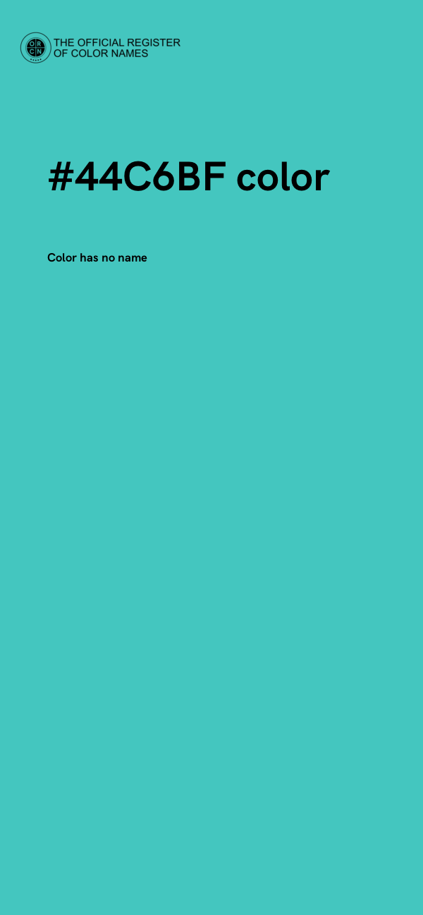 #44C6BF color image