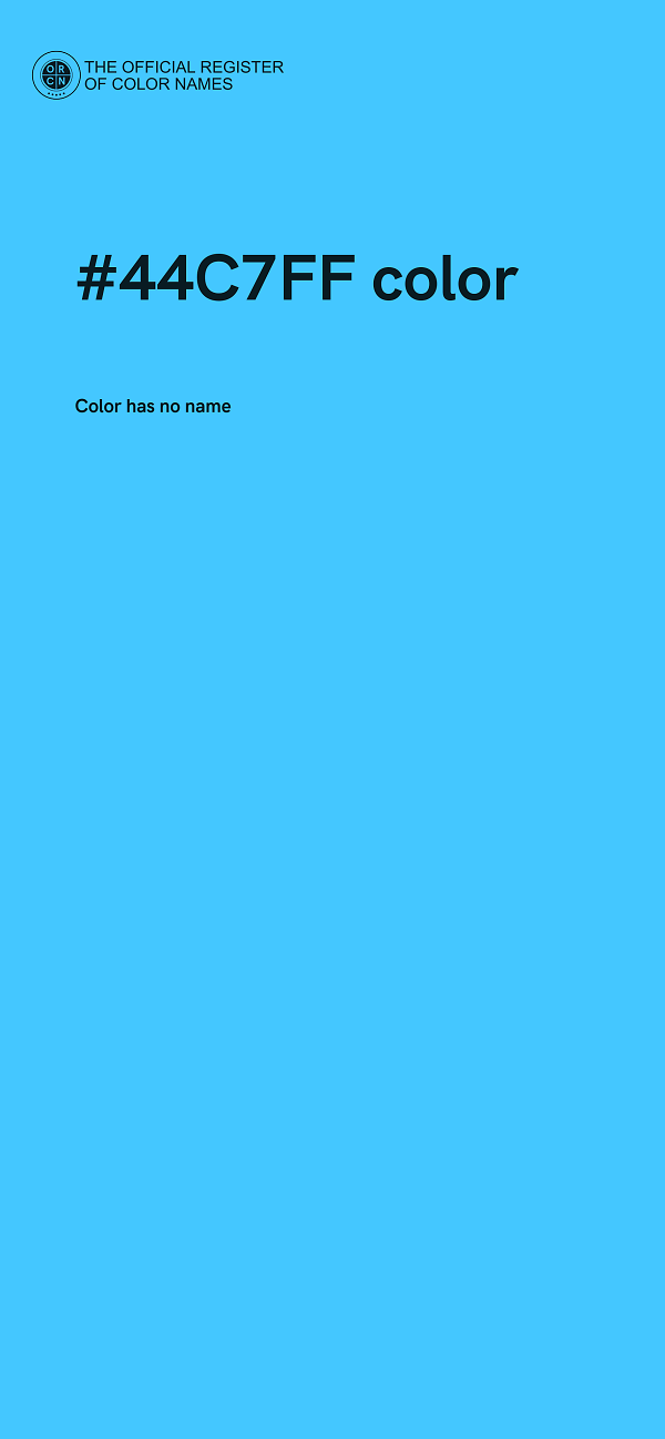 #44C7FF color image
