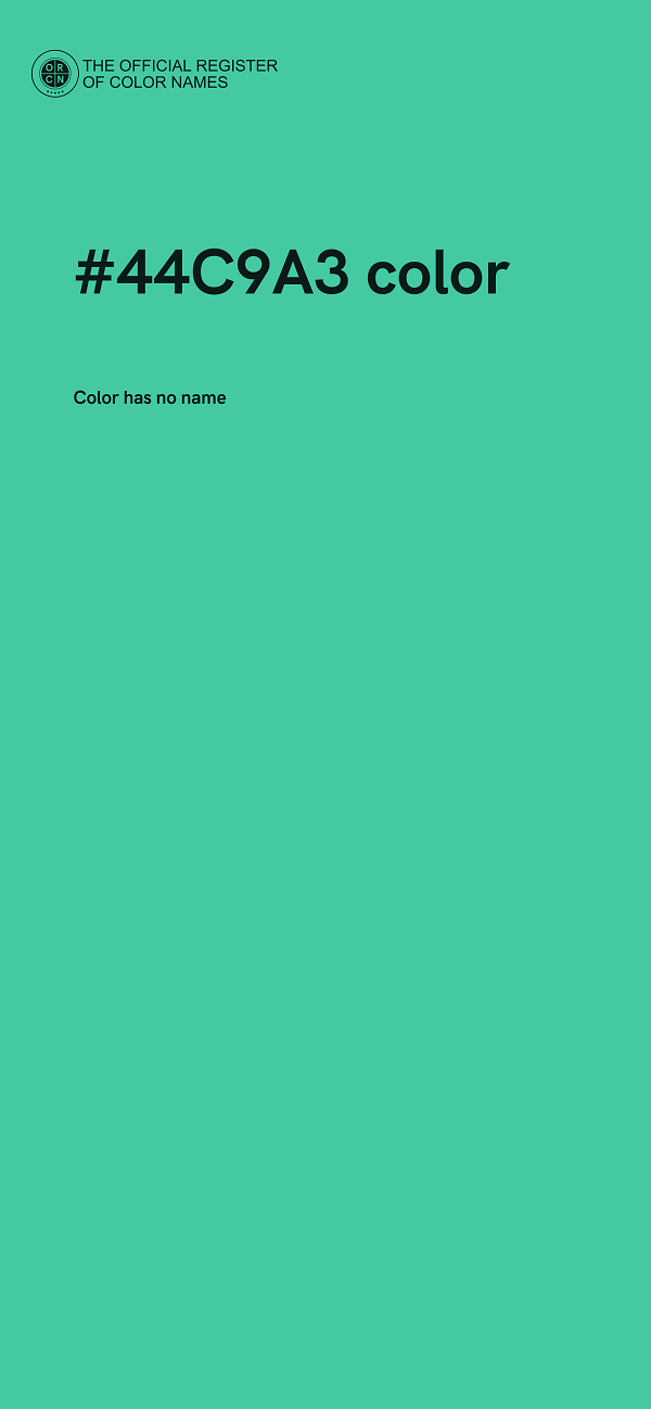 #44C9A3 color image
