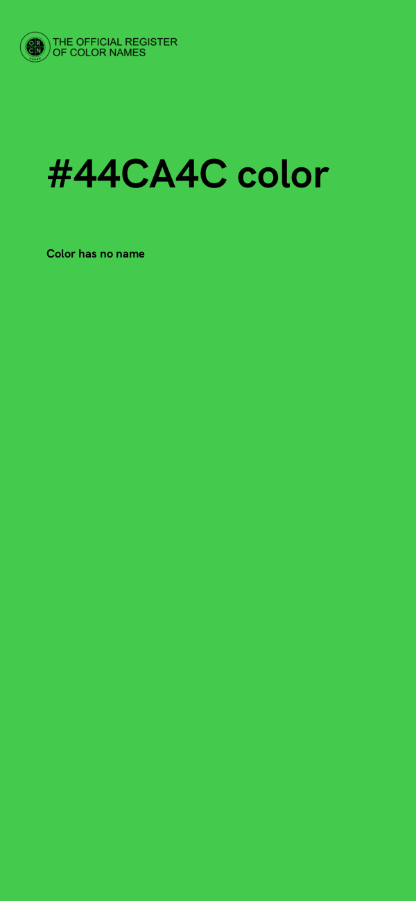#44CA4C color image