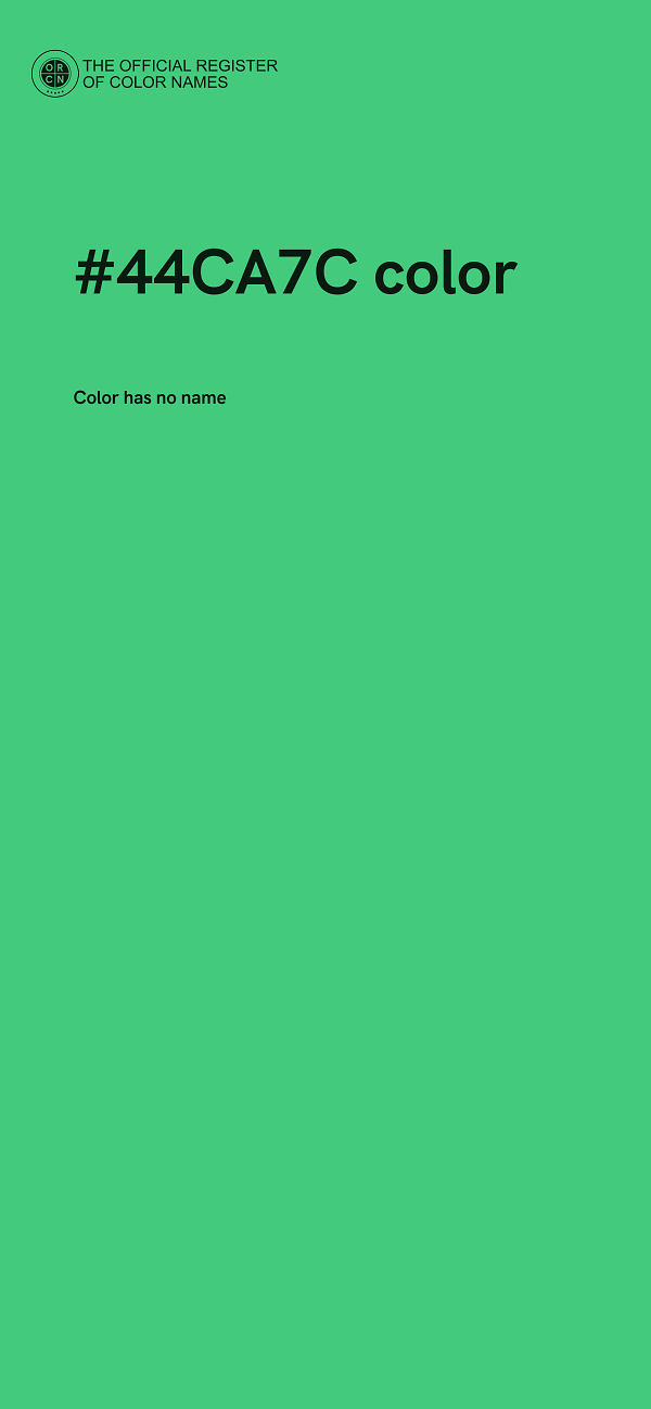 #44CA7C color image