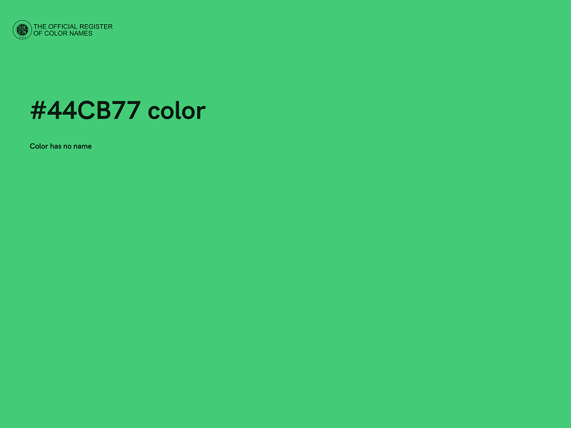 #44CB77 color image