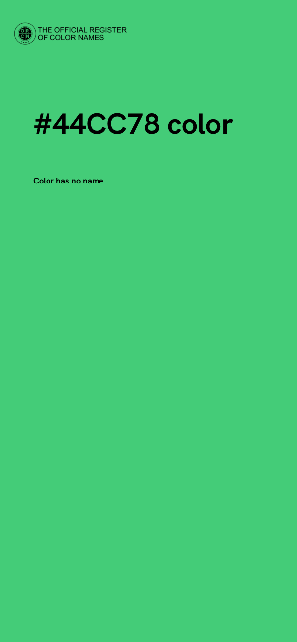 #44CC78 color image