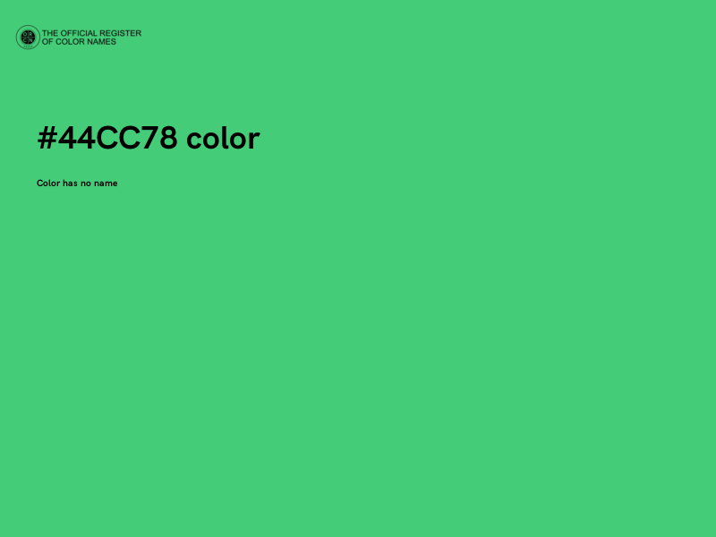 #44CC78 color image