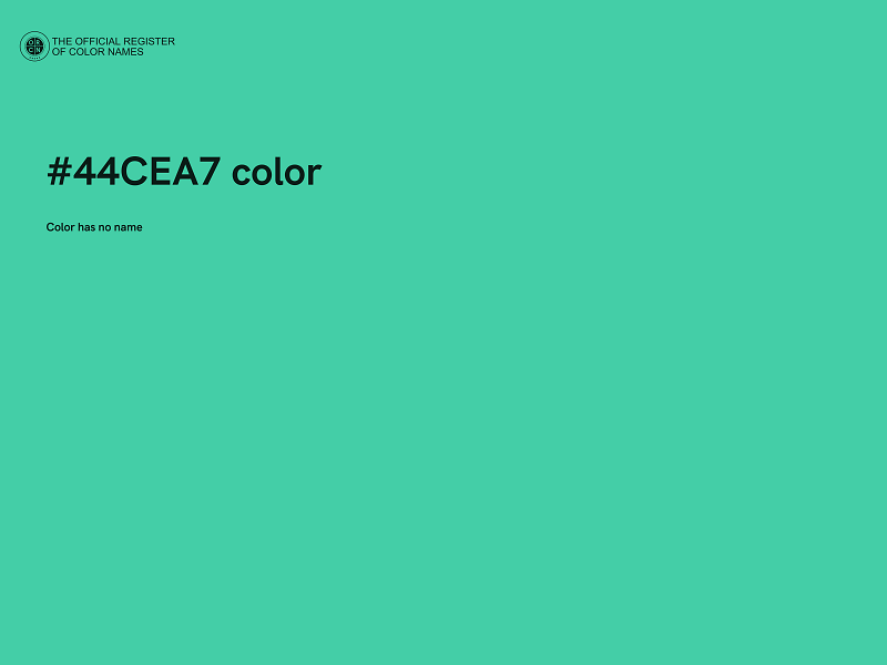 #44CEA7 color image