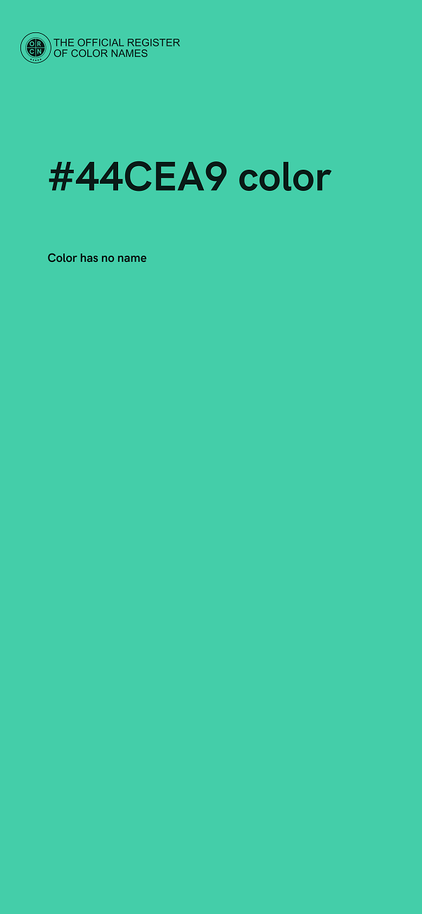 #44CEA9 color image