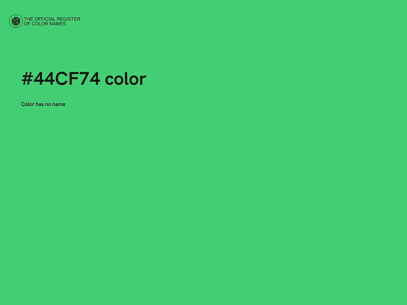 #44CF74 color image