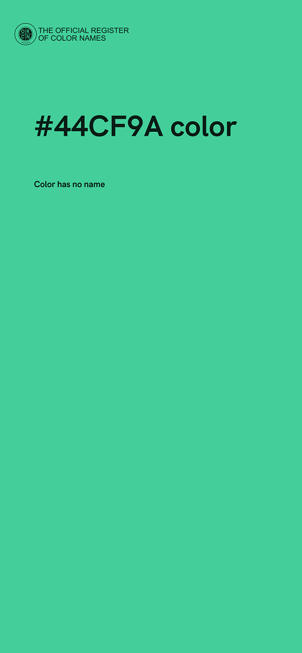 #44CF9A color image
