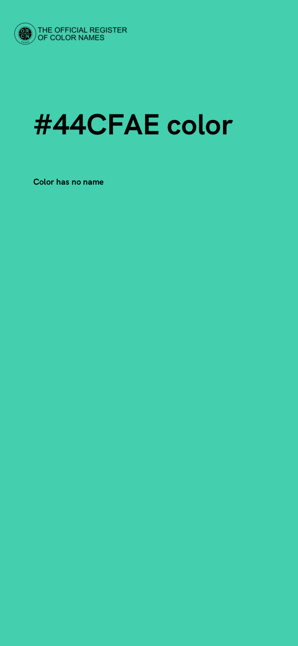#44CFAE color image