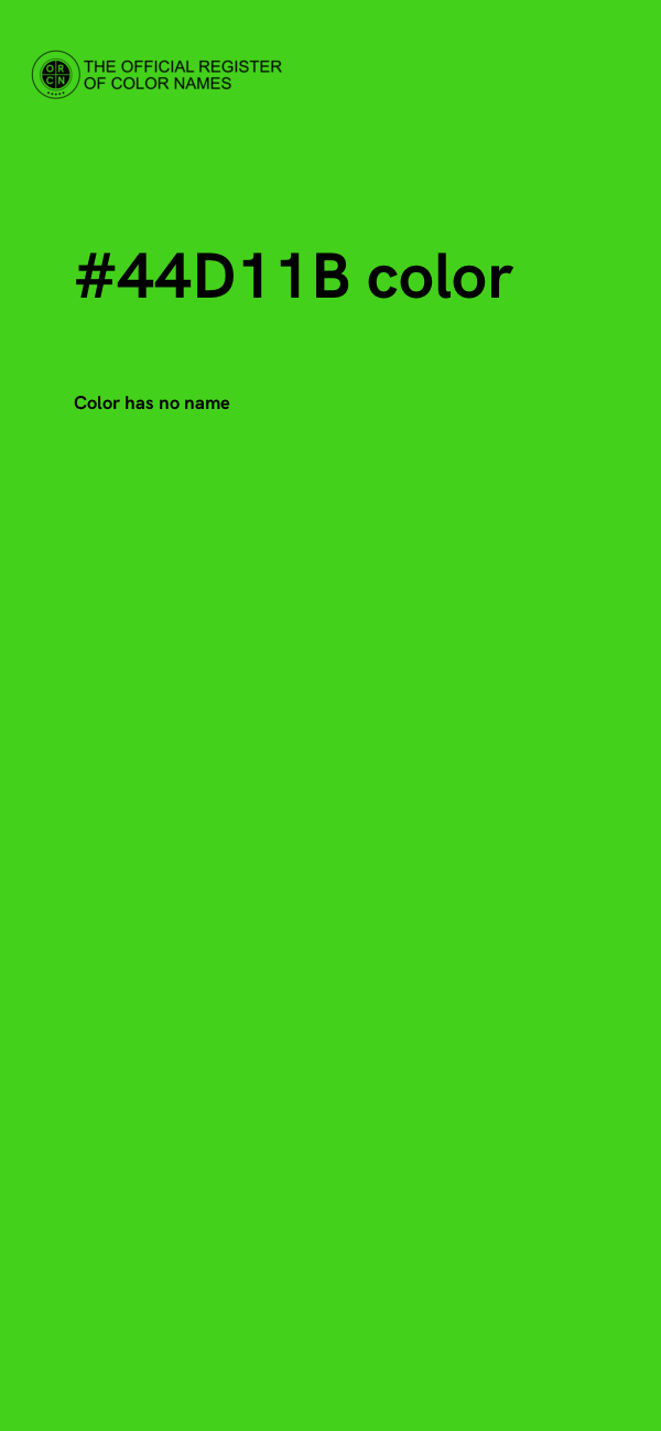 #44D11B color image