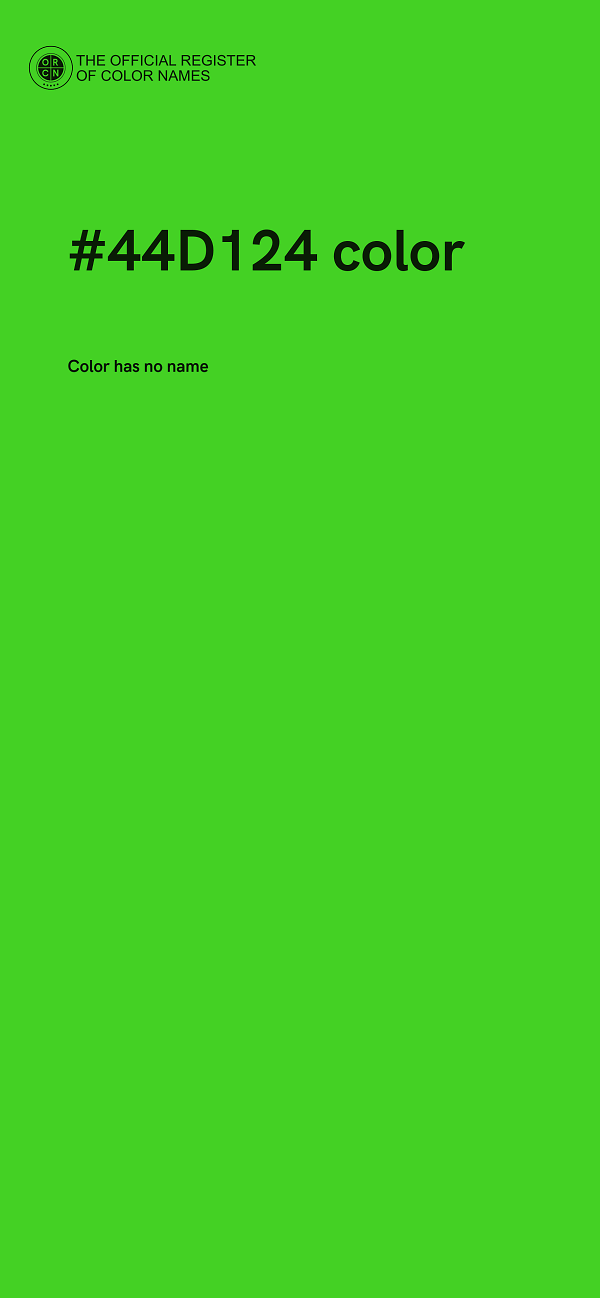 #44D124 color image