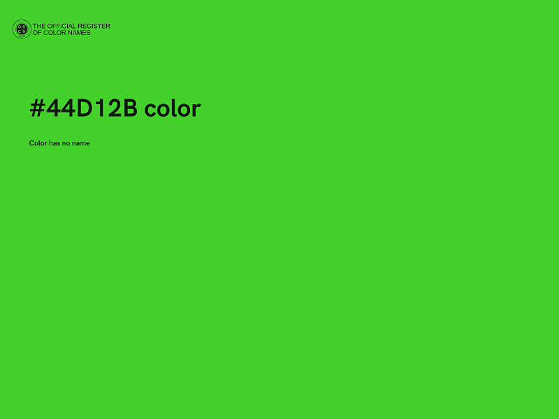 #44D12B color image