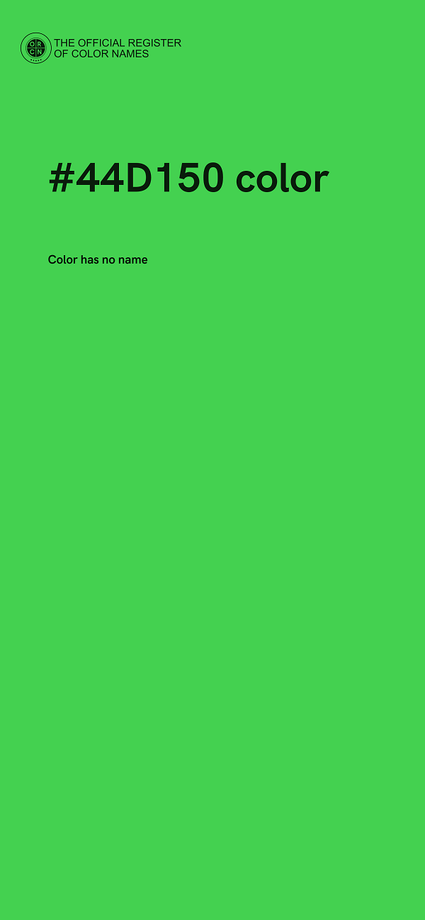 #44D150 color image