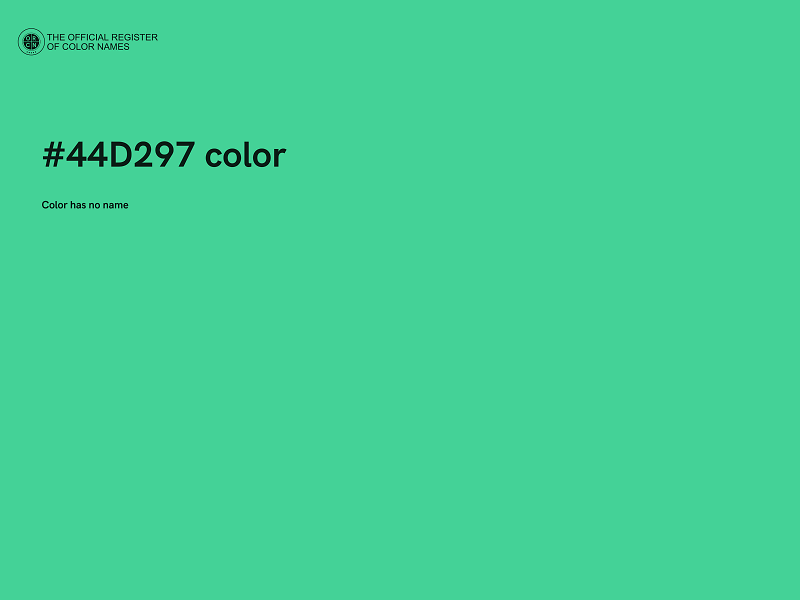 #44D297 color image