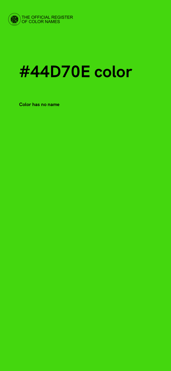 #44D70E color image