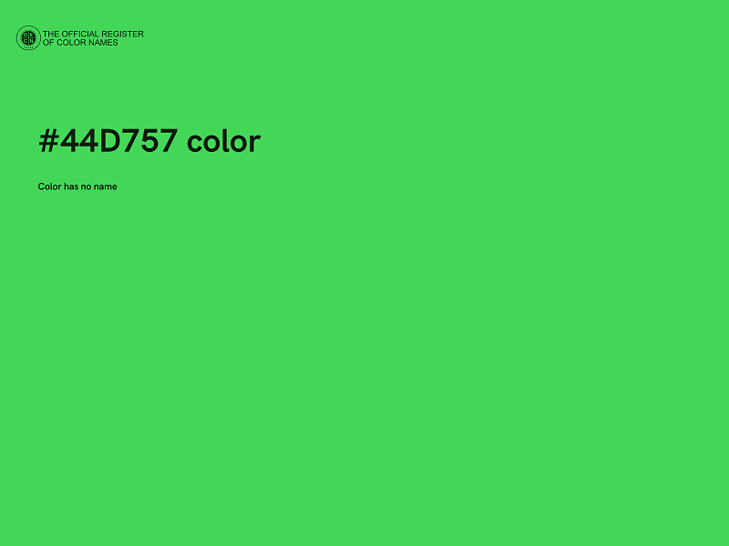 #44D757 color image