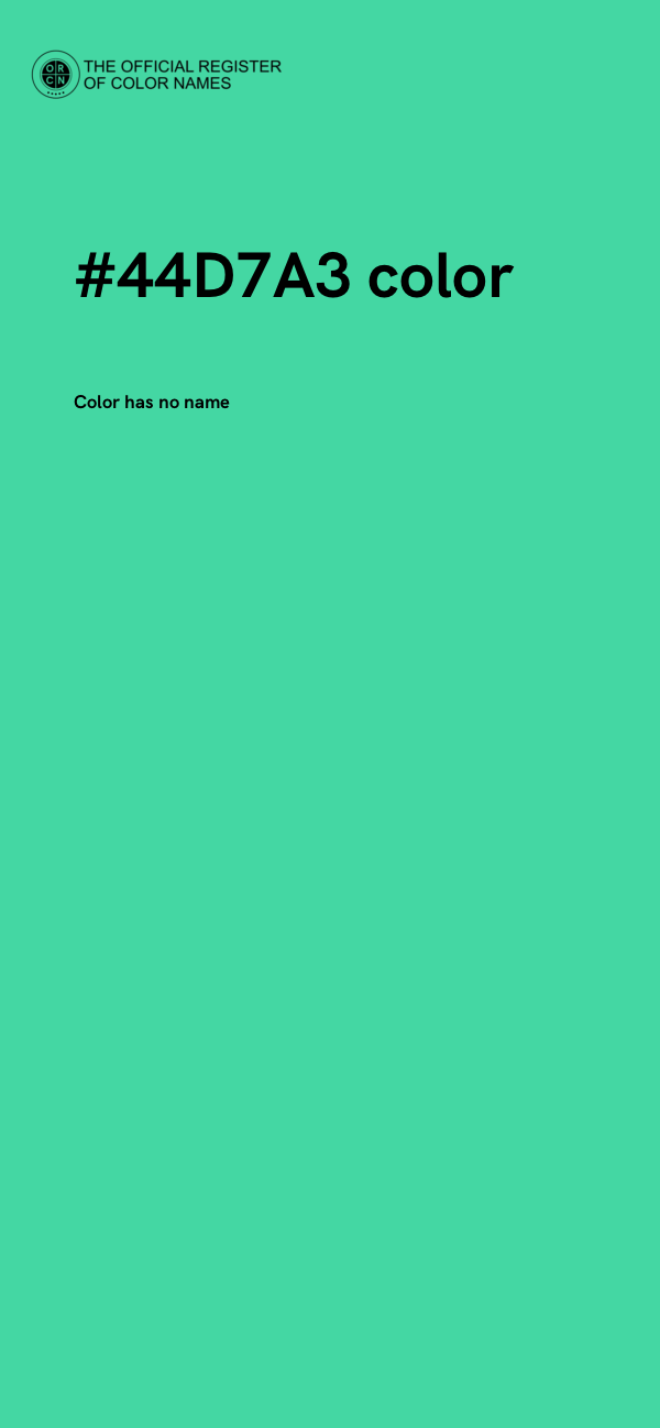 #44D7A3 color image