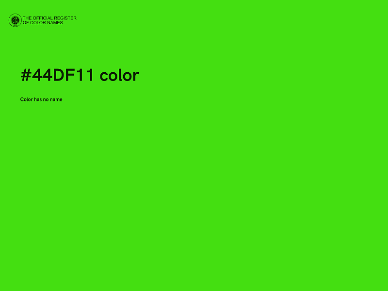 #44DF11 color image