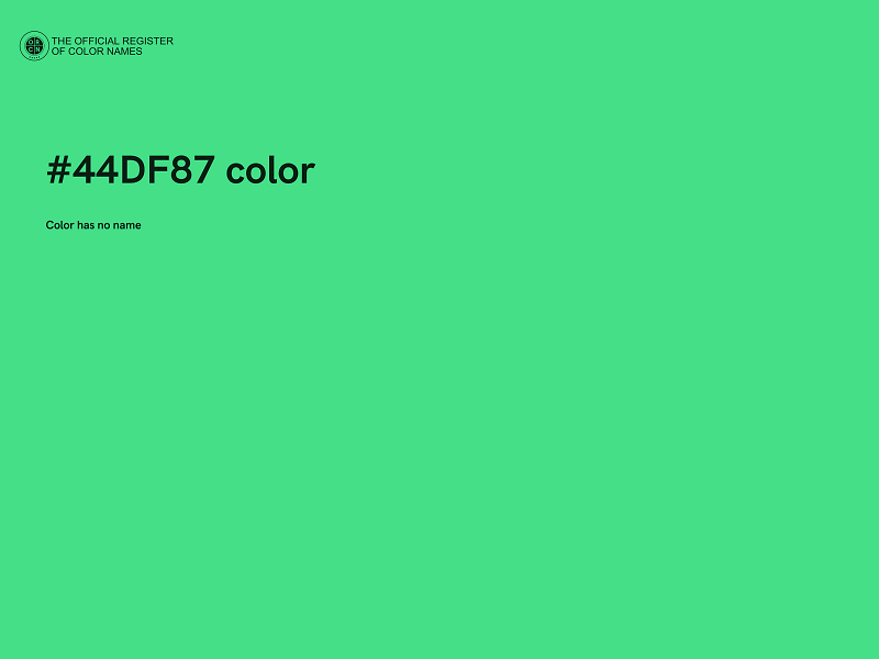 #44DF87 color image