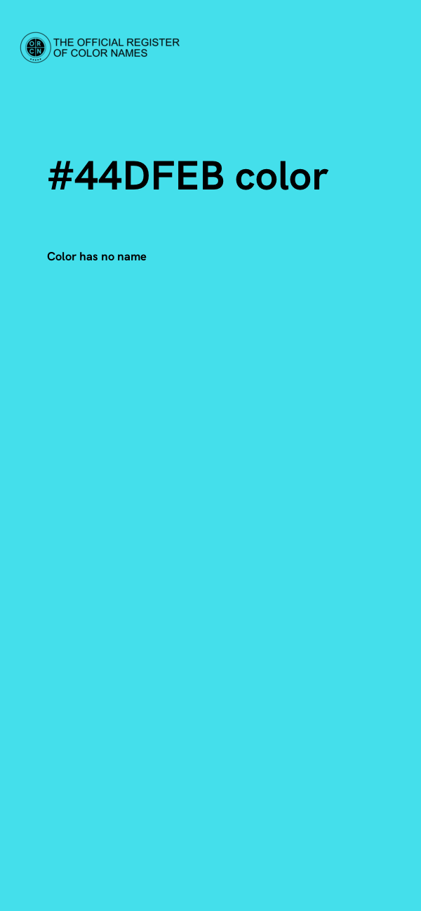 #44DFEB color image