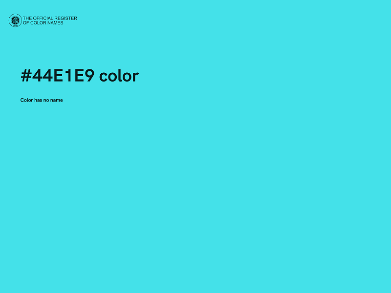 #44E1E9 color image