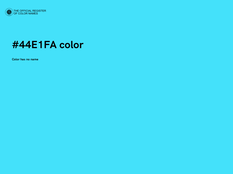 #44E1FA color image