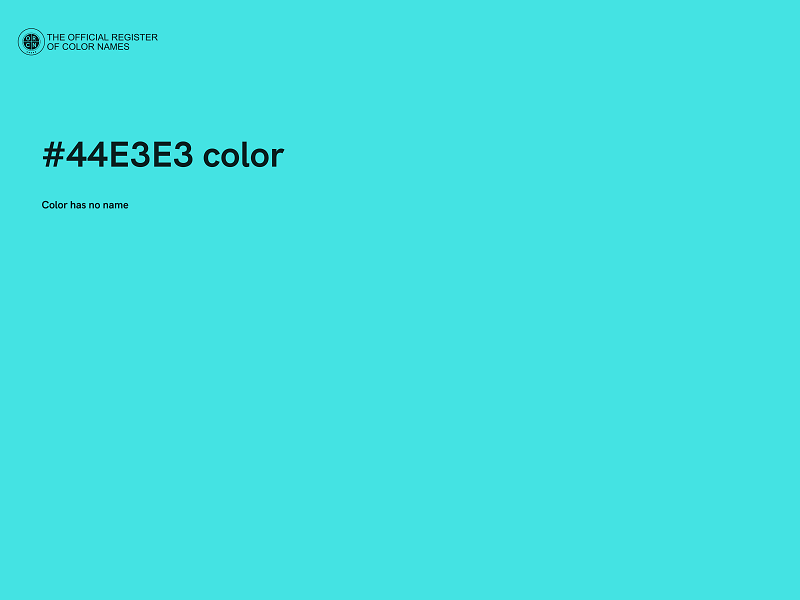 #44E3E3 color image