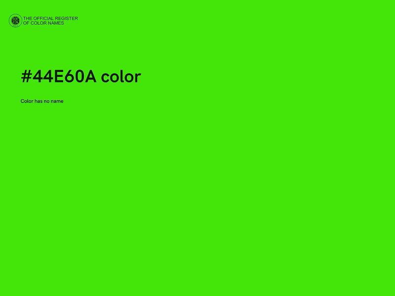 #44E60A color image