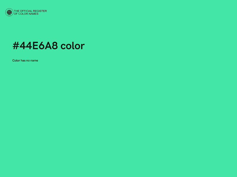 #44E6A8 color image
