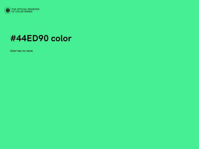 #44ED90 color image